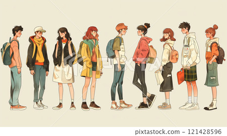 人物手繪插畫合輯 121428596