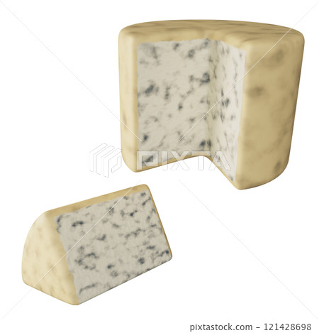 blue cheese 3D graphic image 121428698