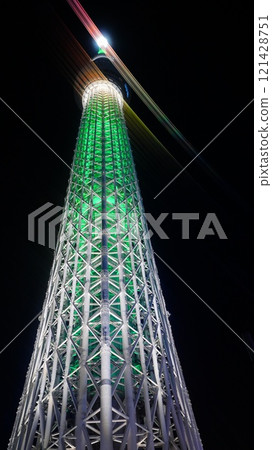 Lighted Sky Tree 121428751