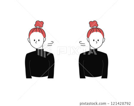 做隔離的婦女 121428792