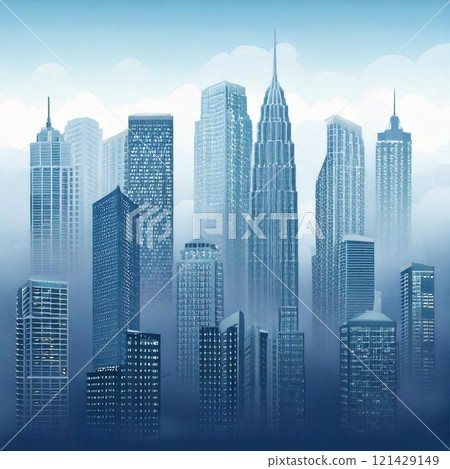 background design with skyscrapers 121429149