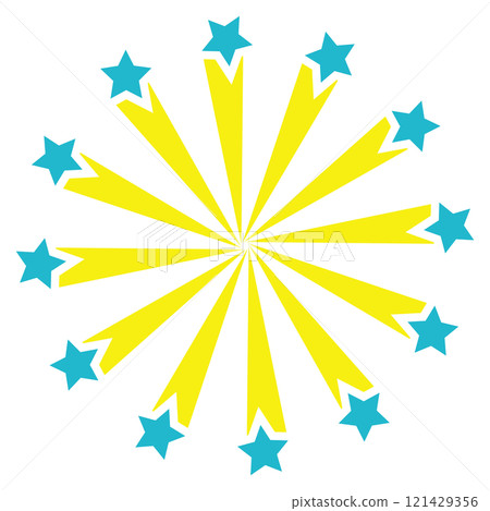 Fireworks, stars Fireworks, stars 121429356