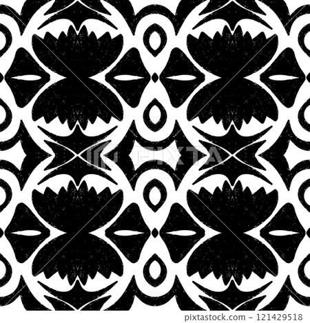 vector seamless pattern with mandala shape vector seamless pattern with mandala shape 121429518