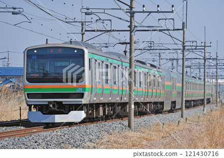 Tohoku Main Line, Kurihashi-Higashiwashimiya, JR East, E231 series 1000 series, U503 formation (Oyama) Tohoku Main Line, Kurihashi-Higashiwashimiya, JR East, E231 series 1000 series, U503 formation (Oyama) 121430716