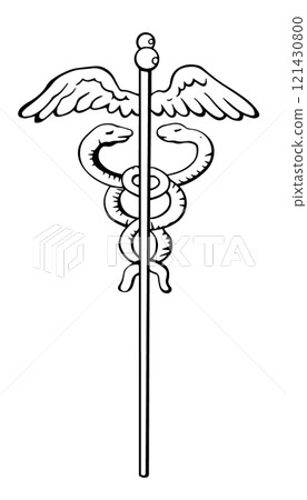 Symbol of Asclepius 121430800