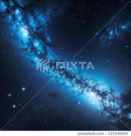 Beautiful night sky galaxy 121430940