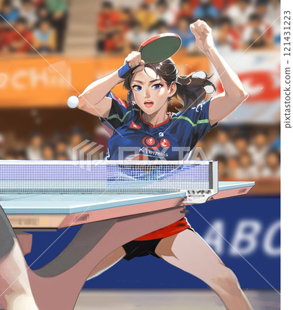 女子乒乓球扣球 121431223