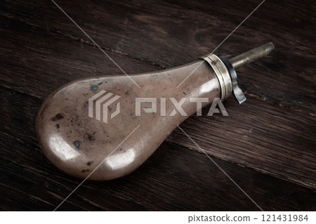 Old west gunpowder flask Old west gunpowder flask 121431984