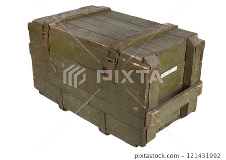 Soviet army ammunition green crate. Soviet army ammunition green crate. 121431992