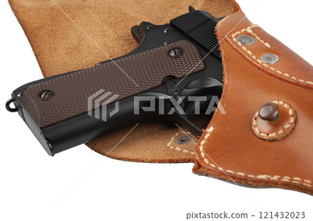 M1911 Automatic Pistol, Caliber .45 in holster M1911 Automatic Pistol, Caliber .45 in holster 121432023