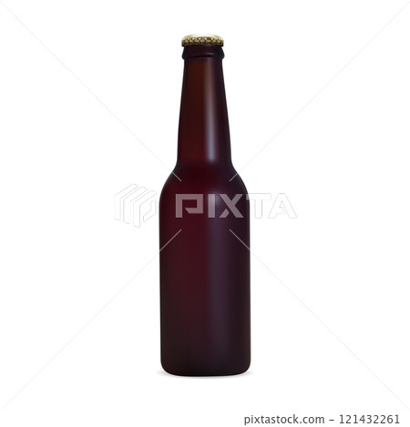Small amber glass stout beer bottle vector mockup Small amber glass stout beer bottle vector mockup 121432261