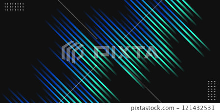 Abstract Blue and Green Gradient Neon Speed Lines - Technology Background Vector Abstract Blue and Green Gradient Neon Speed Lines - Technology Background Vector 121432531