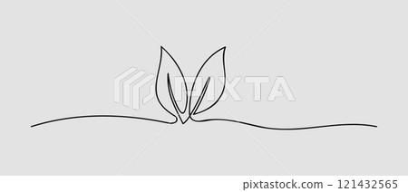plant, vector, leaf 121432565