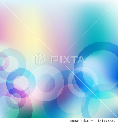 Luminous Orbs, Transparent Circle Design background with copy space 121433289