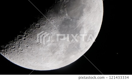 土星經過月球表面的右側 121433334