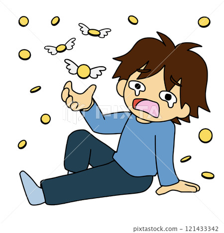 Man shocked by coins flying away 121433342