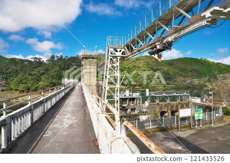 [Saga Water Intake Weir (Shimanto River)] Iechi River, Shimanto Town, Takaoka District, Kochi Prefecture 121433526