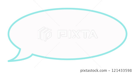 Simple oval speech bubble 1 (light blue and white) Simple oval speech bubble 1 (light blue and white) 121433598