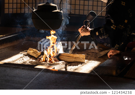 [Irori materials] Irori at Wakihonjin Okutani in Tsumago-juku [Nagano Prefecture] 121434238
