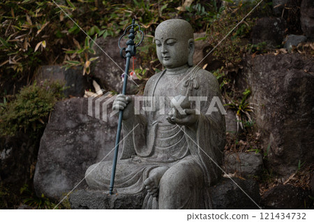 Scenery with stone Buddha 121434732