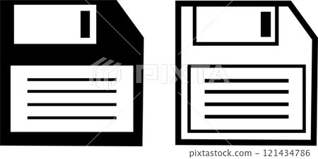 Floppy disk icon illustration 121434786