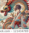 Dragon and boy 121434789