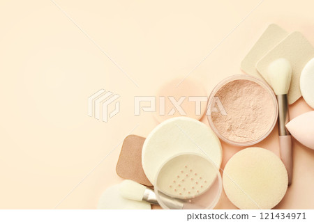 Varieties of brushes, applicators and sponges for basic make up 121434971