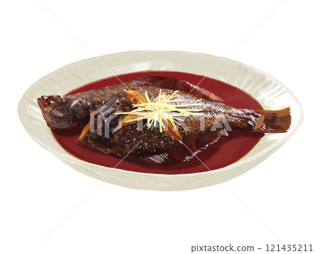 Boiled flounder 121435211