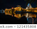 Imabari Castle lighted up 121435808