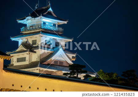 Imabari Castle lighted up Imabari Castle lighted up 121435823