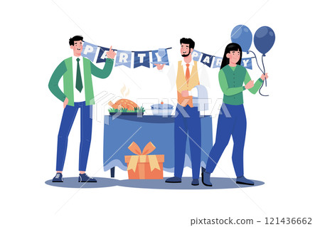 Event planner coordinating vendors and catering. Event planner coordinating vendors and catering. 121436662
