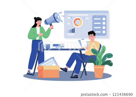 Analytics specialist analyzing SEO data to improve performance. Analytics specialist analyzing SEO data to improve performance. 121436690