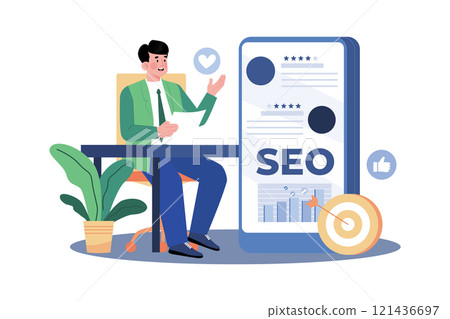 Reputation manager managing online reviews to improve SEO. Reputation manager managing online reviews to improve SEO. 121436697