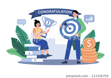 Business coach guiding personal goal achievement. 121436709
