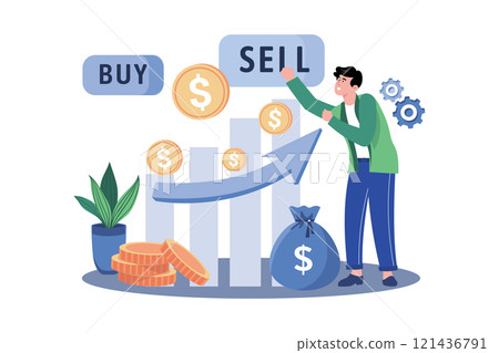 The stock market facilitates buying and selling shares The stock market facilitates buying and selling shares 121436791