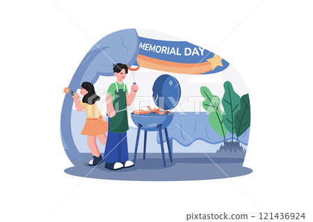 Loved Ones Gather To Celebrate Memories. Loved Ones Gather To Celebrate Memories. 121436924