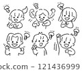 明白了！我有一個主意！兒童（線描） 121436999
