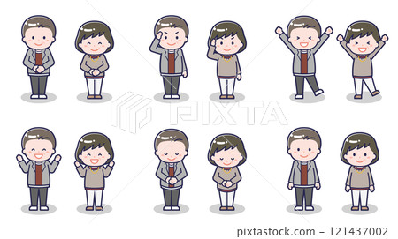 中年男女休閒裝01 121437002