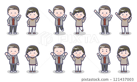 中年男女休閒裝02 121437003