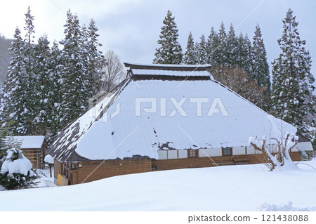 Hakuba Village Aoni Village in Winter Important Preservation District for Traditional Buildings 121438088