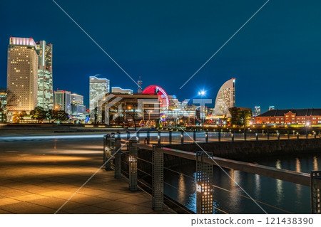 Minato Mirai night view: Zo-no-hana Park Minato Mirai night view: Zo-no-hana Park 121438390