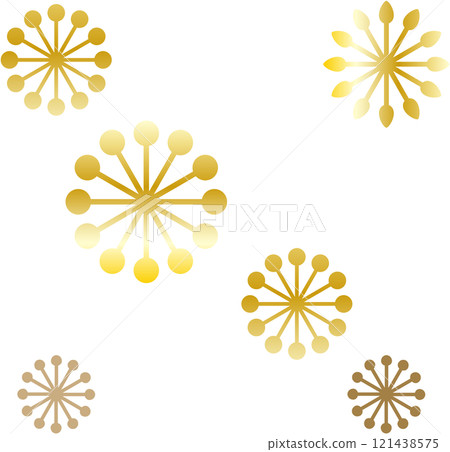 閃閃發光的金色抽象圖案 閃閃發光的金色抽象圖案 121438575