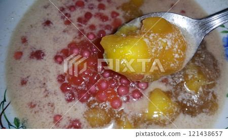 Bubur Ubi is a dessert from Indonesia Bubur Ubi is a dessert from Indonesia 121438657