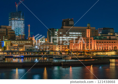 港未來的燈光景觀 港未來的燈光景觀 121438668