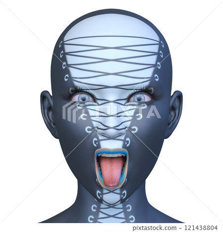女人的臉的特寫 女人的臉的特寫 121438804