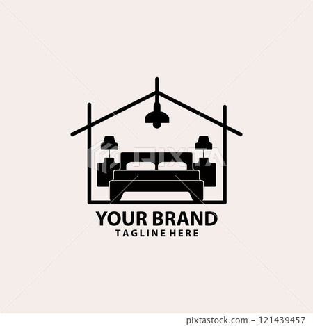 interior home bed room logo design vector 121439457