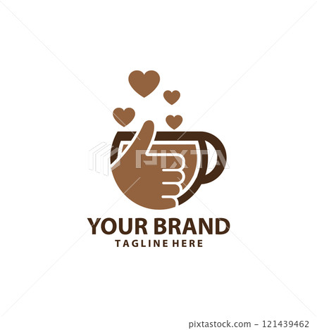 like love mug chocolate logo desain vector like love mug chocolate logo desain vector 121439462