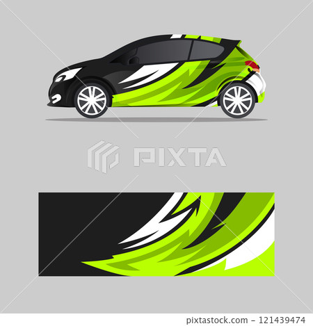 sport car decal wrapping grunge concept design vector sport car decal wrapping grunge concept design vector 121439474