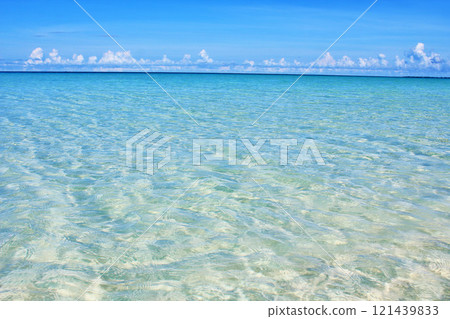 Okinawa blue sky Miyakojima Yonaha Maehama sea 121439833