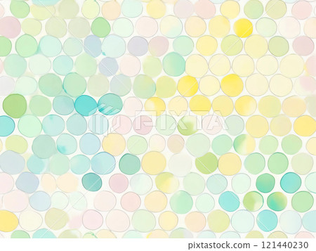 Pale polka dot background 121440230